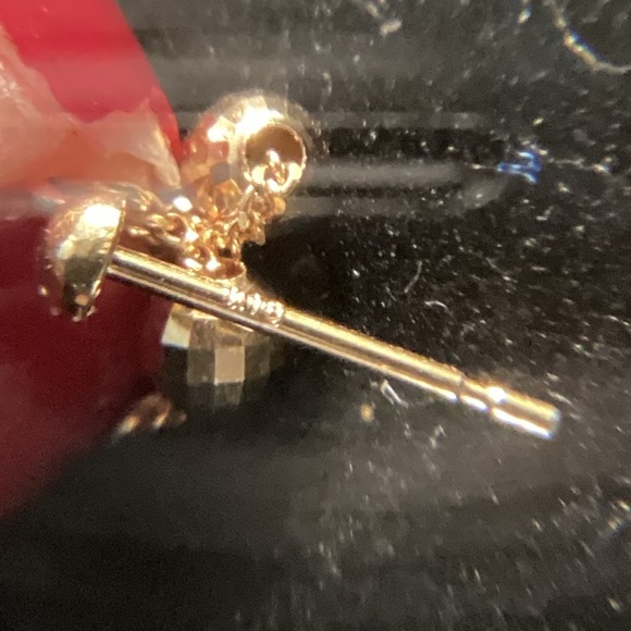 18K Solid Gold Dangling - Picture 5 of 7